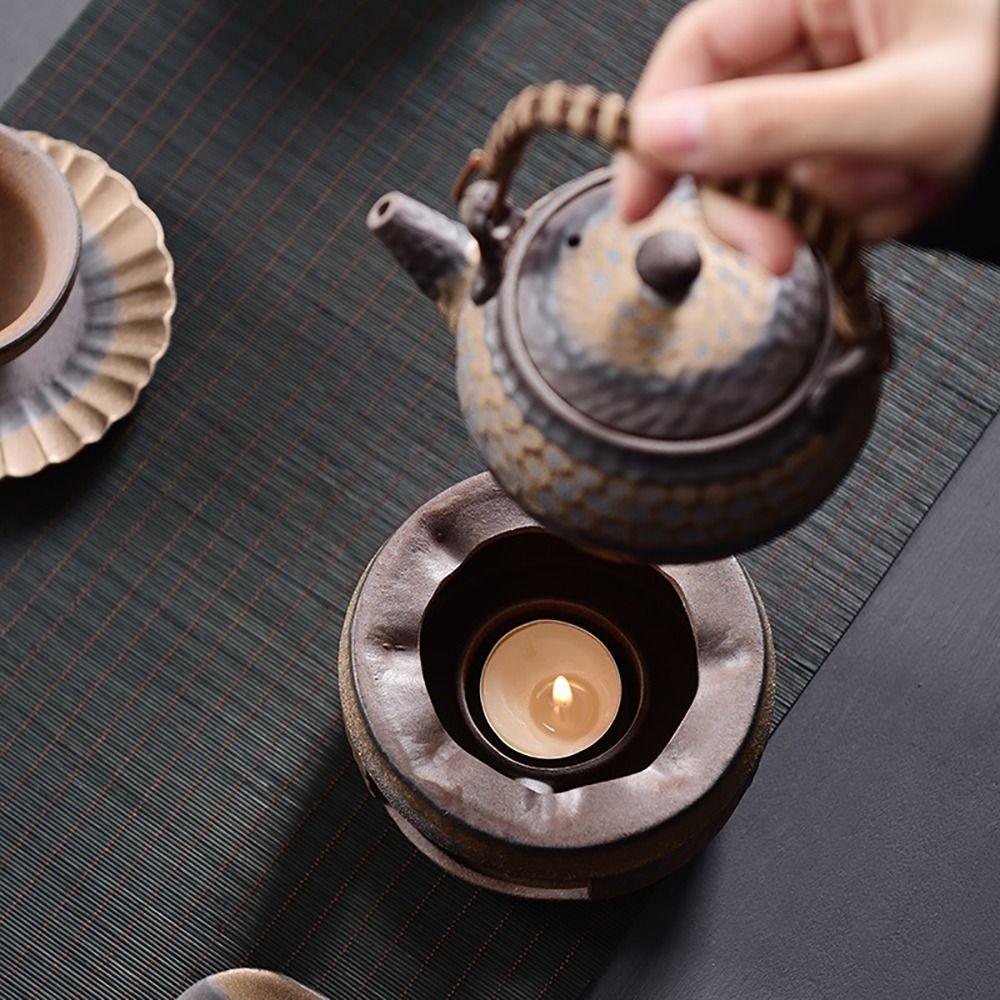 Керамическая чайная плита, керамическое основание для подогрева чая, креативный подогреватель чайника