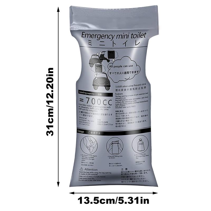 700ml Portable Unisex Urine Bags Leak Proof Safe Travel Urine Bag For Camping Traffic Jam Rock Climbing Hiking Motion Sickness