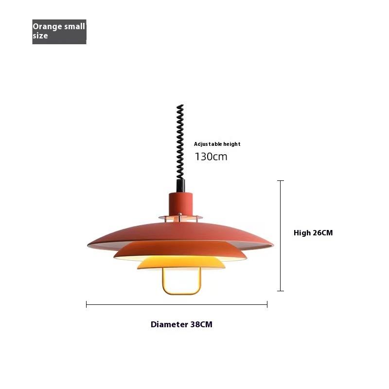 Nordic Danish Primus дизайнерская гостиная ресторан бар многослойная круглая люстра foul с подвижным подъемным механизмом PH