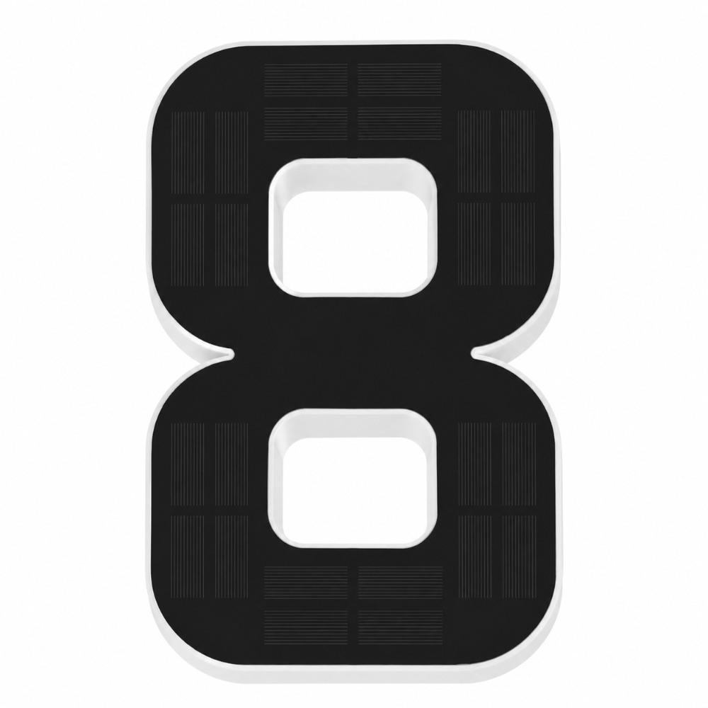 Highlighting LED House Number Plaque IP65 Waterproof Solar Digital Doorplate  Home