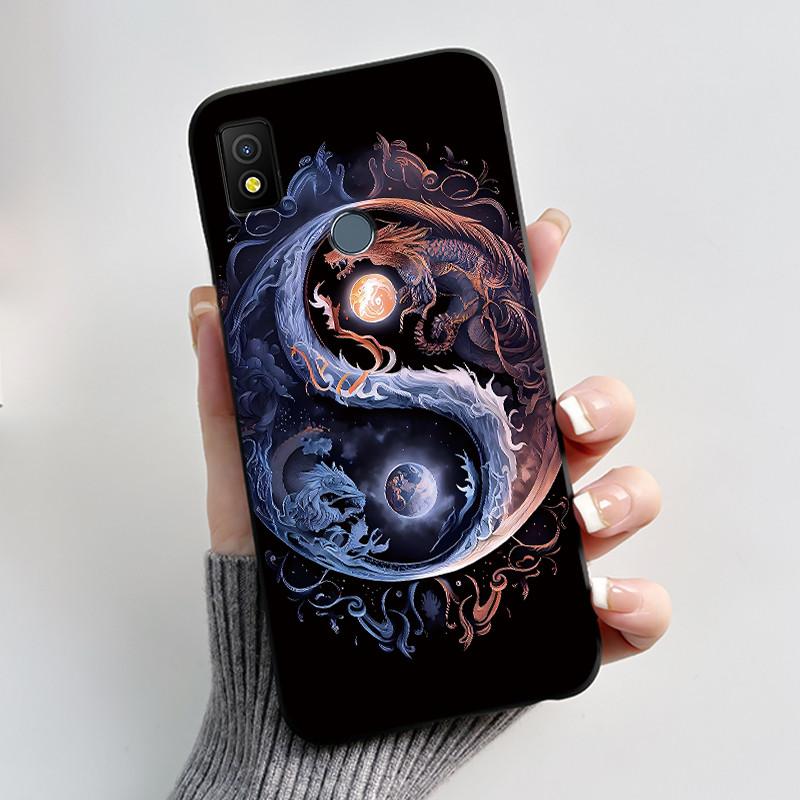 For Cricket Icon 4 Case Luxury Cute Love Rabbit Funny Black TPU Soft Silicone Protective Phone Case for Cricket Icon4 Back Cover