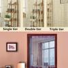 Glitter Door String Curtain Silver Ribbon Shiny Tassel Flash Line Curtain Valance for Window Room Home Decoration