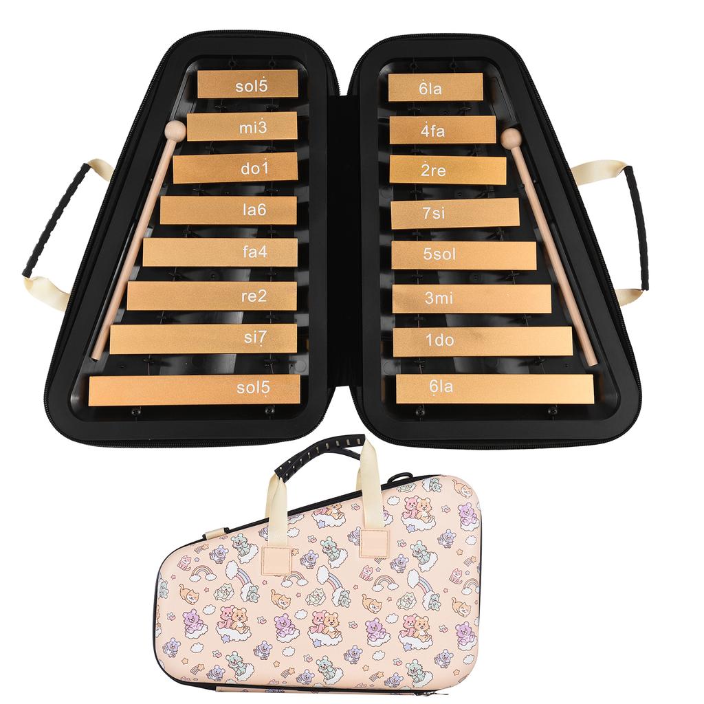 16-клавишный глокеншпиль, 16-нотный алюминиевый пластинчатый ксилофон, музыкальная перкуссия для раннего образования