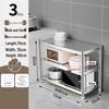 Кухонная полка для хранения из фрезерованной нержавеющей стали