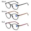 Spring Hinge Readers Reading Glasses Presbyopia Eyeglasses Anti-blue Light Glasses Oval Frame