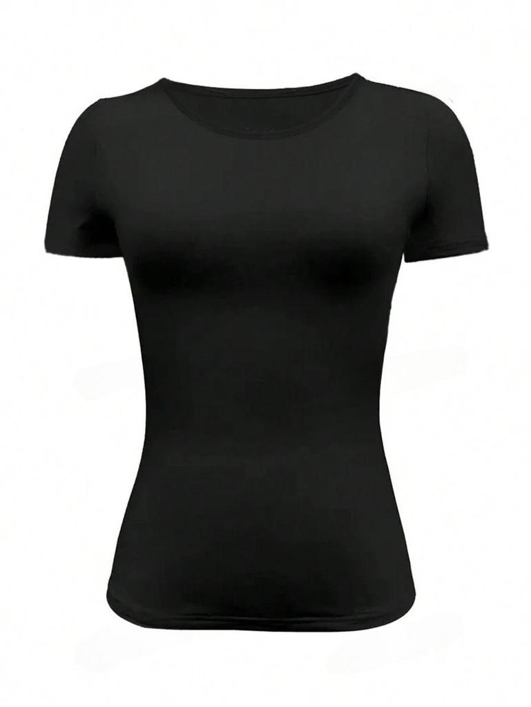 2024 Trendy European & American Slim-Fit Round Neck Short-Sleeve T-Shirt
