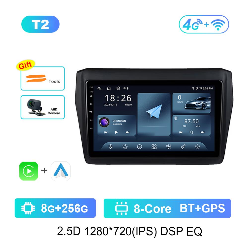 Android Car Radio Multimedia Video Player для Suzuki Swift 2017 2018 - 2019 GPS-навигация Bluetooth 4G WiFi GPS-навигация