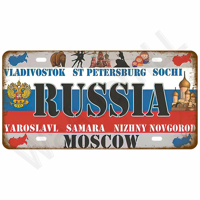 Retro Metal Sign Wall Art Mural Aesthetic Room Home Decor Items Poster Vintage Metal Plate Garage Decoration Tin Sign Plates Bar