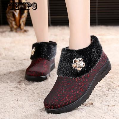 Женская повседневная однотонная мягкая подошва нескользящая обувь осень-зима большого размера теплая плюшевая обувь без застежек