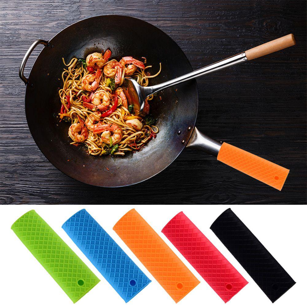 New Kitchen Tools Non-Slip Pot Pan Handles Sleeve Slip Cover Grip Silicone Holder Saucepan Handle