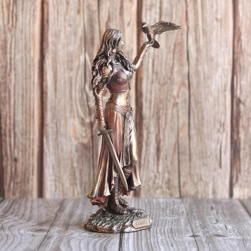 Resin Greek Goddess Figurine Pluto Lucky Fortune Sculpture Office Gift Home Decor Garden Sculpture Angel Figurine