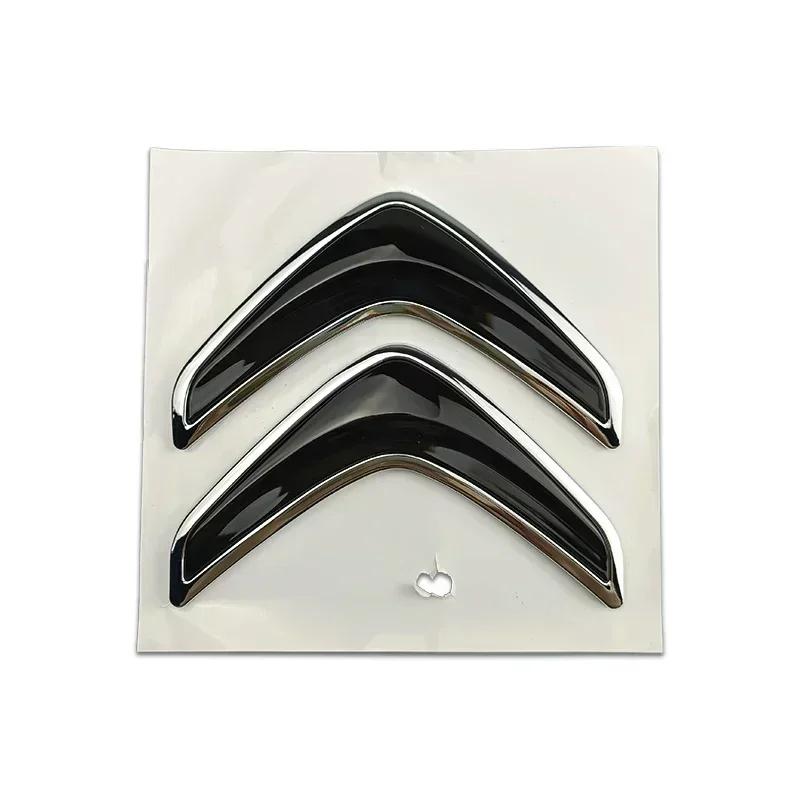 GESW6 Citroen 3D Car Logo Sticker 8cm/13.5cm Rear Trunk Badge for C3 C4 C5 C6 Elysee C4L Picasso Aircross Auto Emblem Accessories