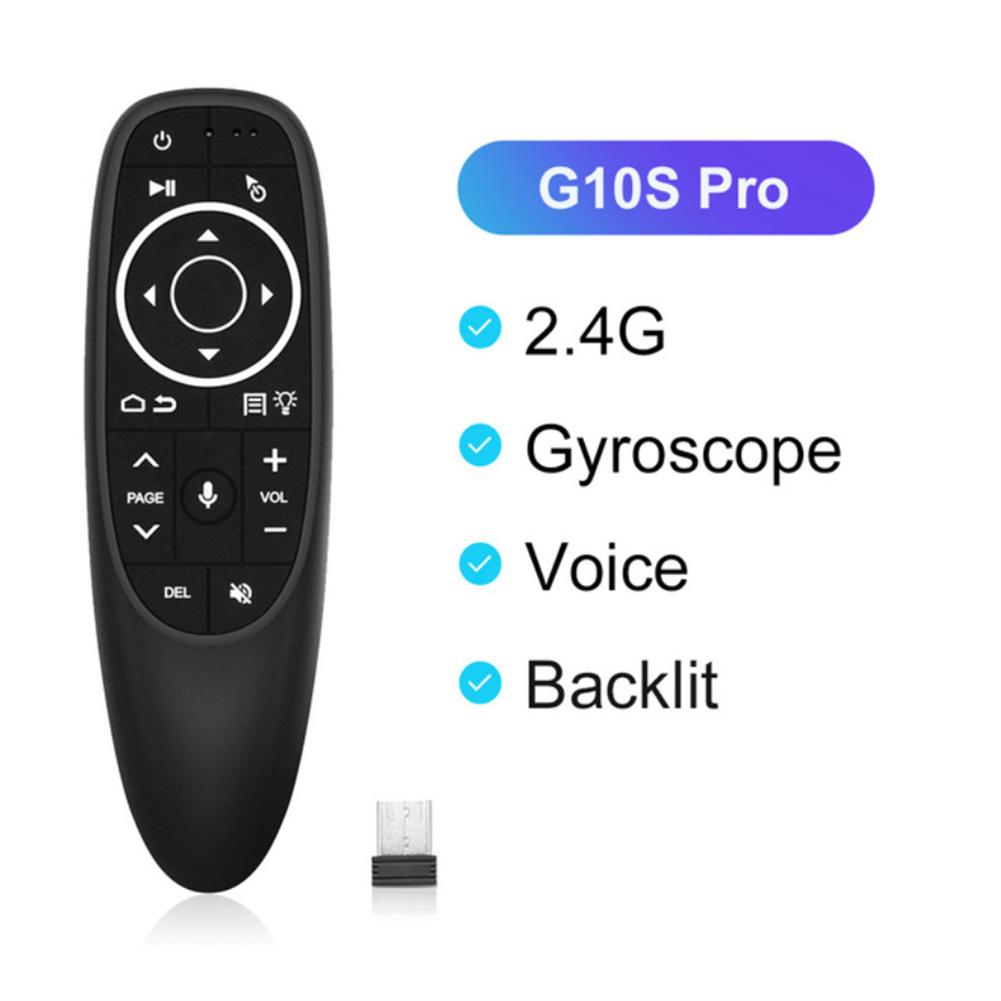 Smart Voice Remote Control Wireless Air Fly Mouse 2.4g G10 G10s Pro Gyroscope Ir Learning Compatible For Android Tv Box