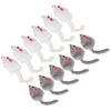 12 игрушек-мышек для кошек Furry Interactive Play Mouse Toys для домашних кошек и котят