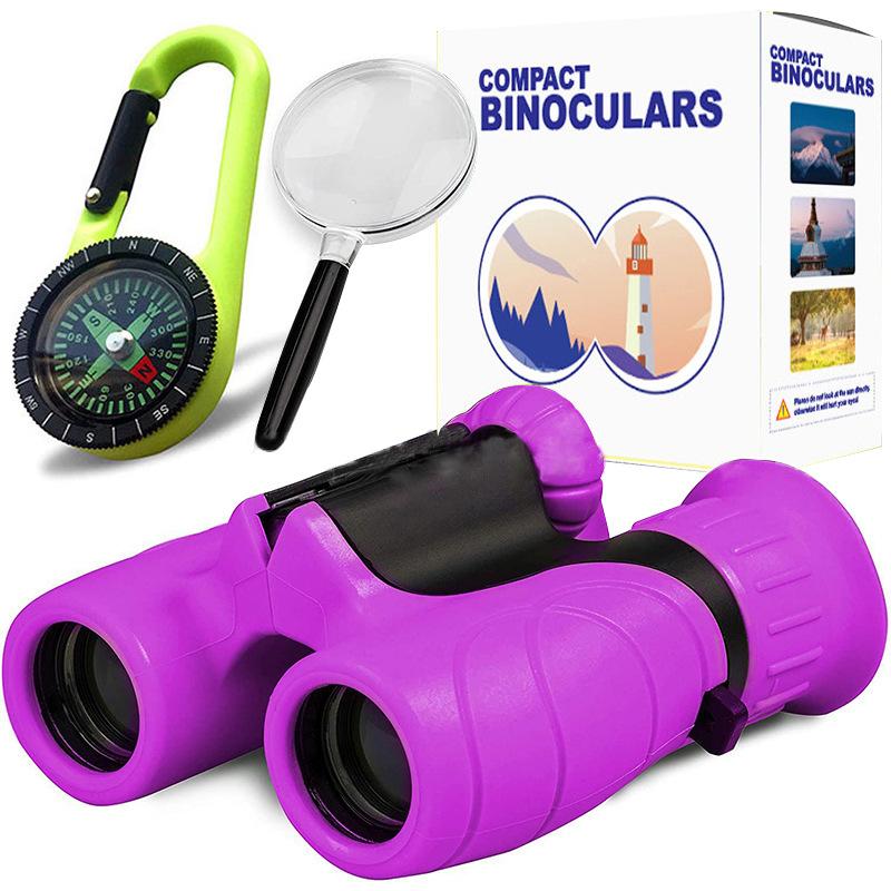 8X21Mm Kid Binocular Telescopes Children Educational Folding Telescope Outdoor Bird Watching Optics Telescope for Camping