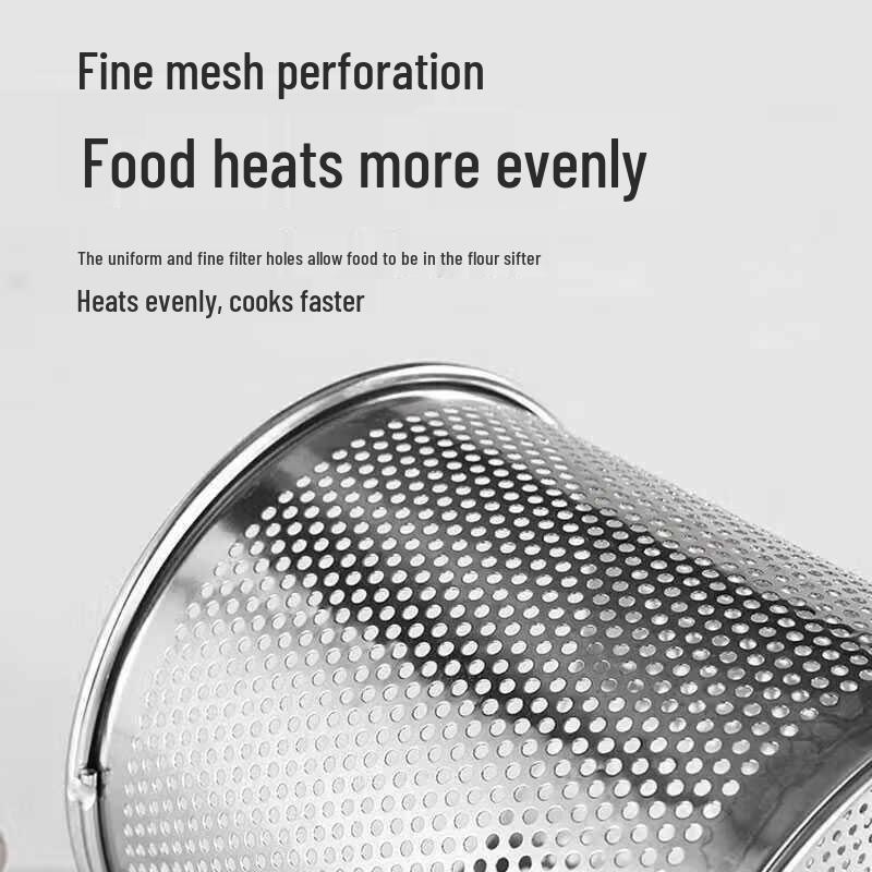 Stainless Steel Flat-Bottom Noodle Strainer Set