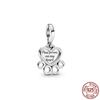 Silver 925 Puzzle Piece Hearts Splittable Friendship Dangle Charm Bead Fit Sweet Fasion Bracelet Necklace Jewelry Gift