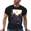 DV - Train Tracks T-Shirt T Shirts for Man Cotton Soft T Shirt Man Designer Graphic T Shirts Fo