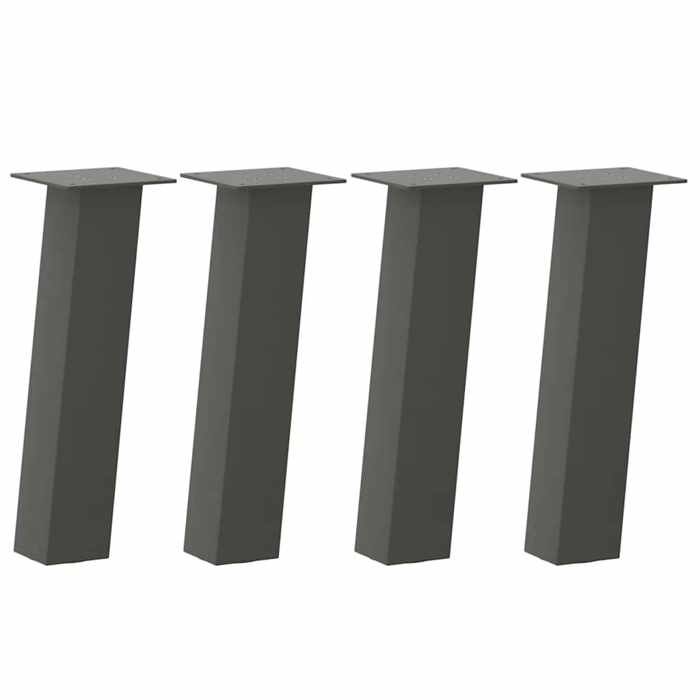 VidaXL Pieds de table basse 4 pièces Anthracite 42 cm Acier 4012502