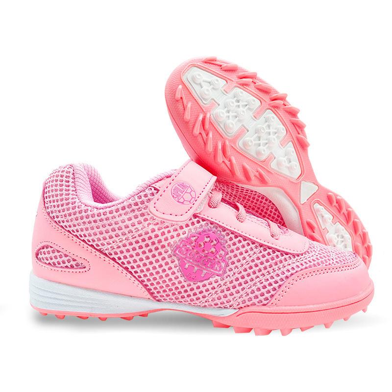 Boy Girl Tf Children's Football Shoes Hook Loop Football Boots No Spikes Lacrosse Beginner Cricket Shoes Baseball Shoes