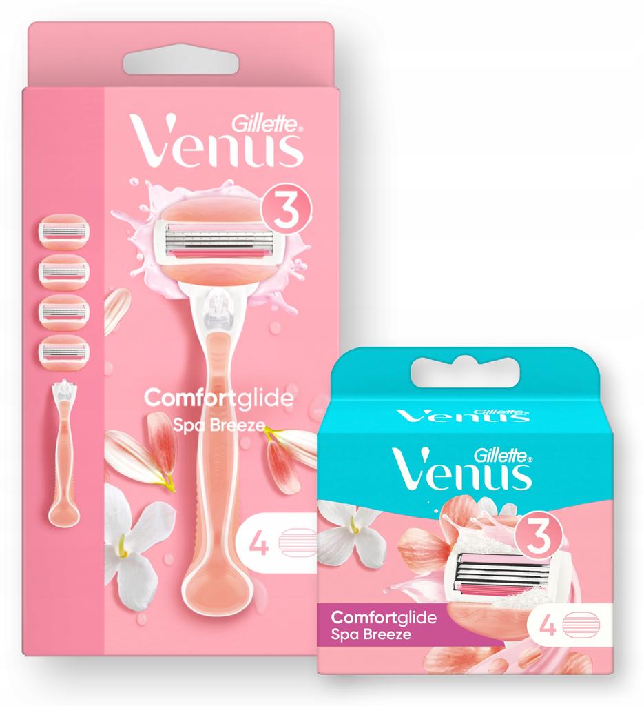 Gillette Venus Comfortglide Spa Breeze Women' Razor 4 Blades