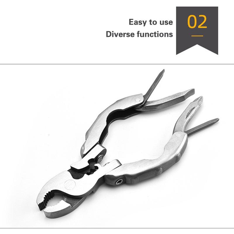 Многофункциональные складные плоскогубцы для улицы, мини-плоскогубцы из нержавеющей стали, складная отвертка, портативные инструменты для кемпинга, аксессуары для пеших прогулок