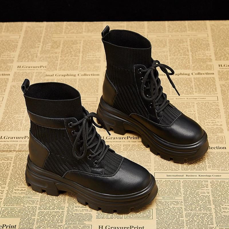 Женские модные осенние и зимние ботинки телесного цвета, новая повседневная женская обувь, короткие сапоги, женские ботинки в британском стиле Botas De Mujer