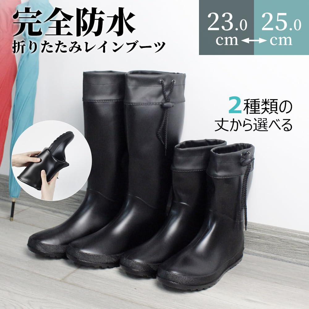 PAFHL Rain Long Rain Perfect for Rainy Farm and Other Work Size Women's Boots, Boots, Black, Waterproof, High-Top, Soft, Season, Typhoons, Work,