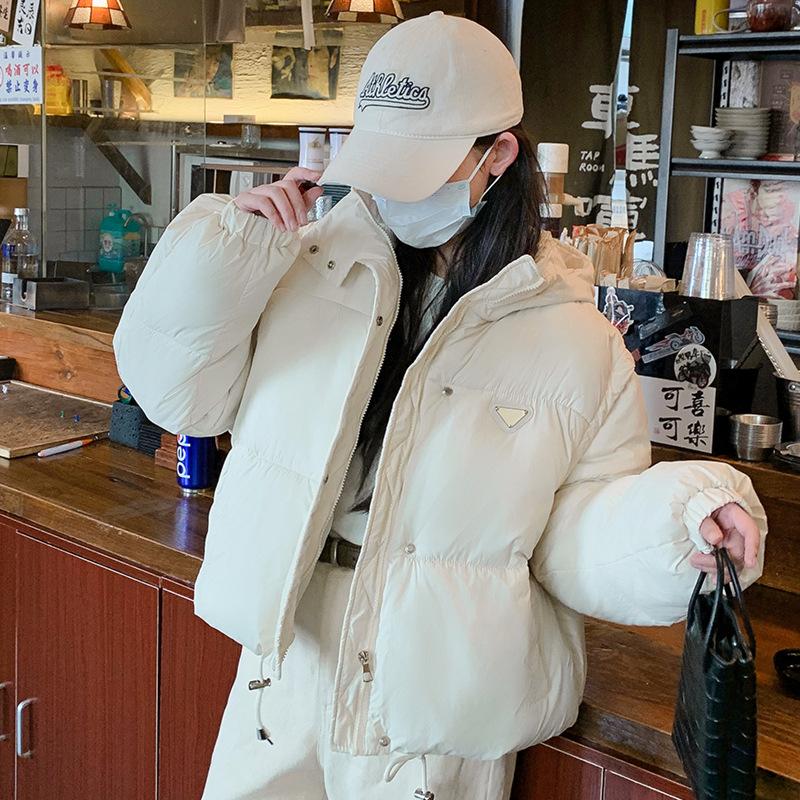 Removable sleeves down padded clothes women's winter new padded jackets loose hooded padded jackets short jackets