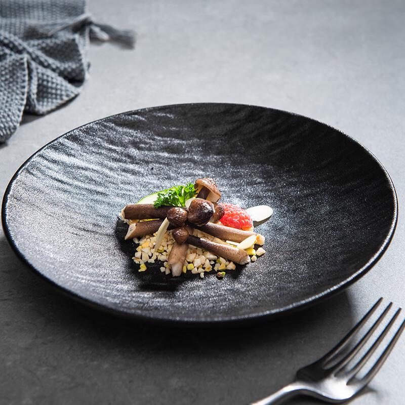 Nordic Stone Pattern Ceramic Deep Serving Plate