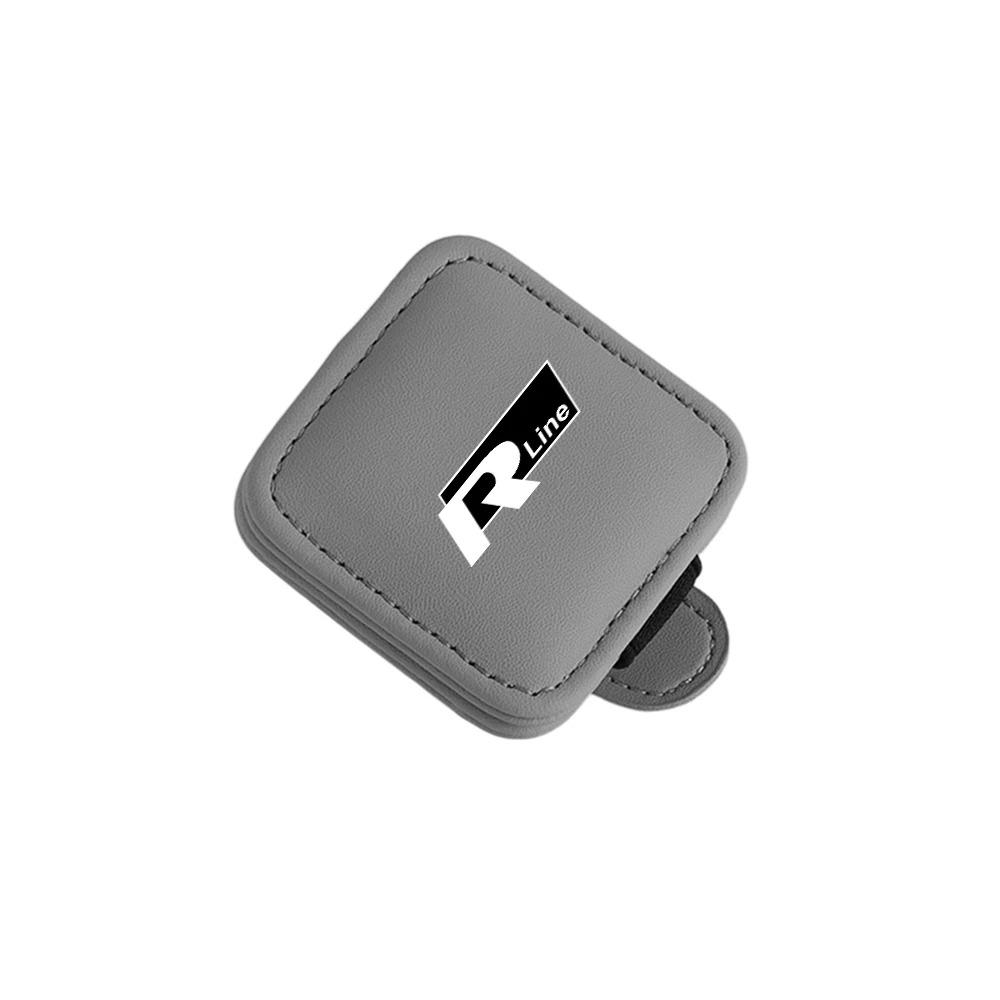 Car Glasses Holder Sun Visor Sunglasses Clip Card Accessories Valve Cap For VW Golf Amarok T5 Phaeton Teramont ID3 Tiguan T-Cros zl6