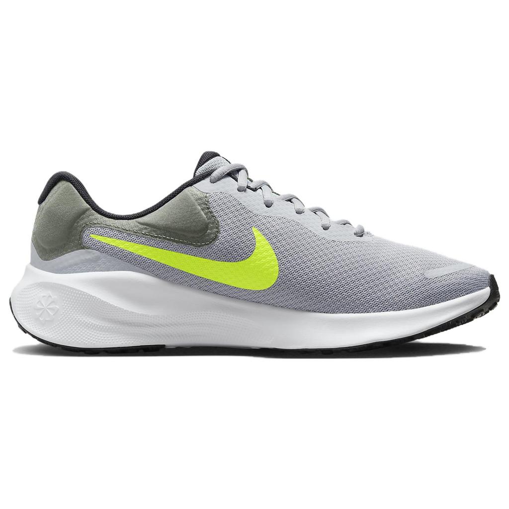 New Nike Revolution 7 Wolf Grey Smoke Grey Black Volt FB2207-002