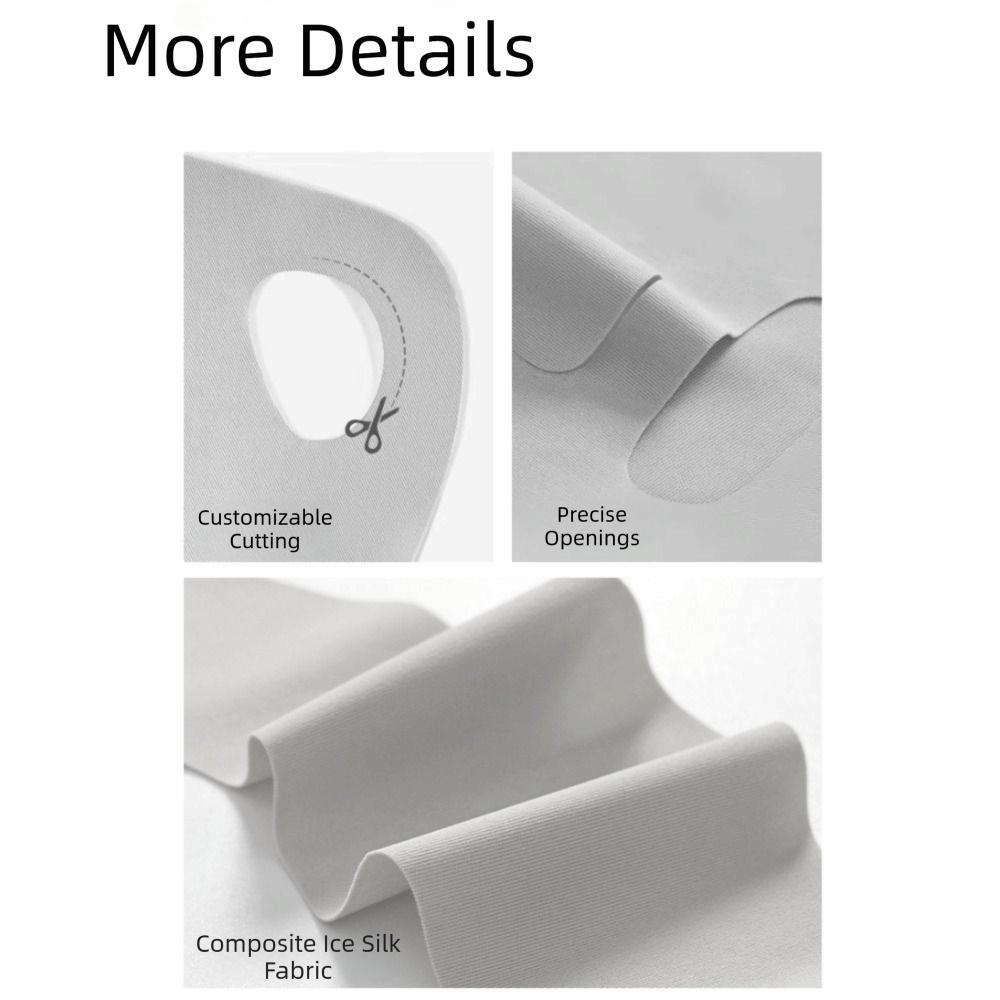 Summer Sunscreen Mask Breathable Face Gini Mask Adjustable Face Cover  Outdoor
