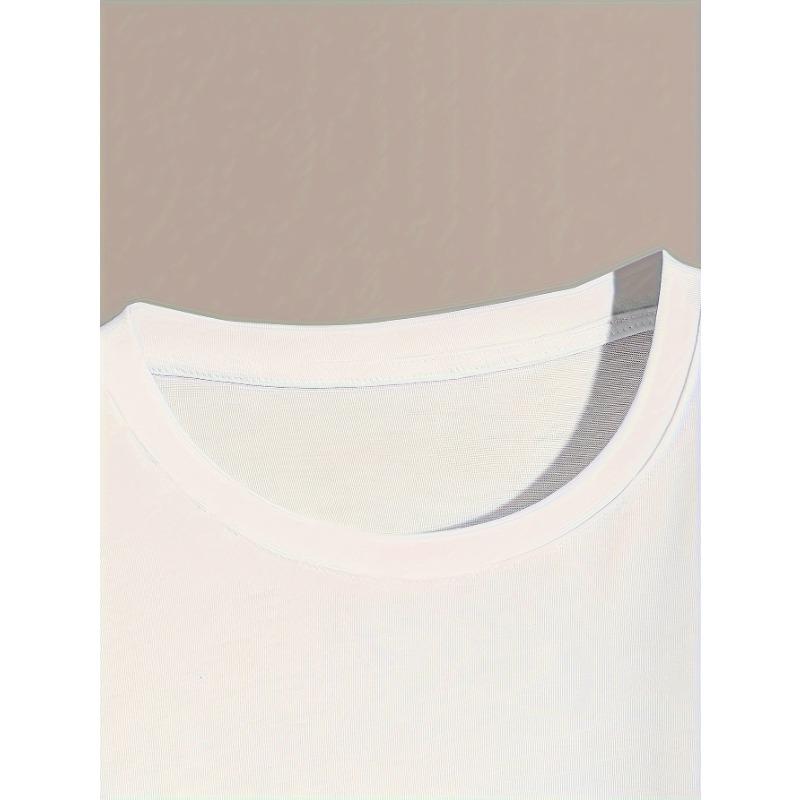 Men's Vintage Compass Print Short Sleeve Crew Neck Casual Sports Thin Summer Spring T-shirt