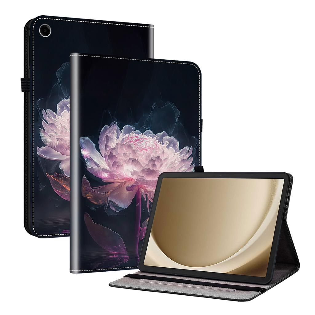 Кожаный чехол для Samsung Galaxy Tab A11+ с принтом, подставка, чехол для планшета с отделениями для карт