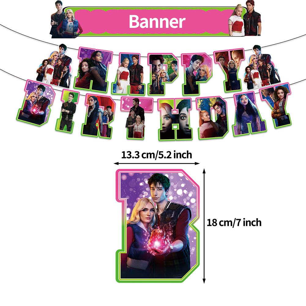 Набор для украшения вечеринки «Зомби 4», 32 шт., включает баннер, воздушные шары, топпер для торта