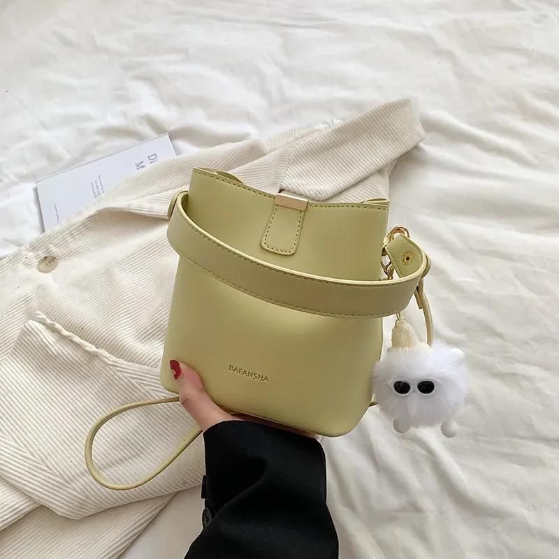 Ретро-сумка-ведро для переноски, повседневные диагональные сумки через плечо для женщин, модные женские сумки через плечо, дизайнерская сумка