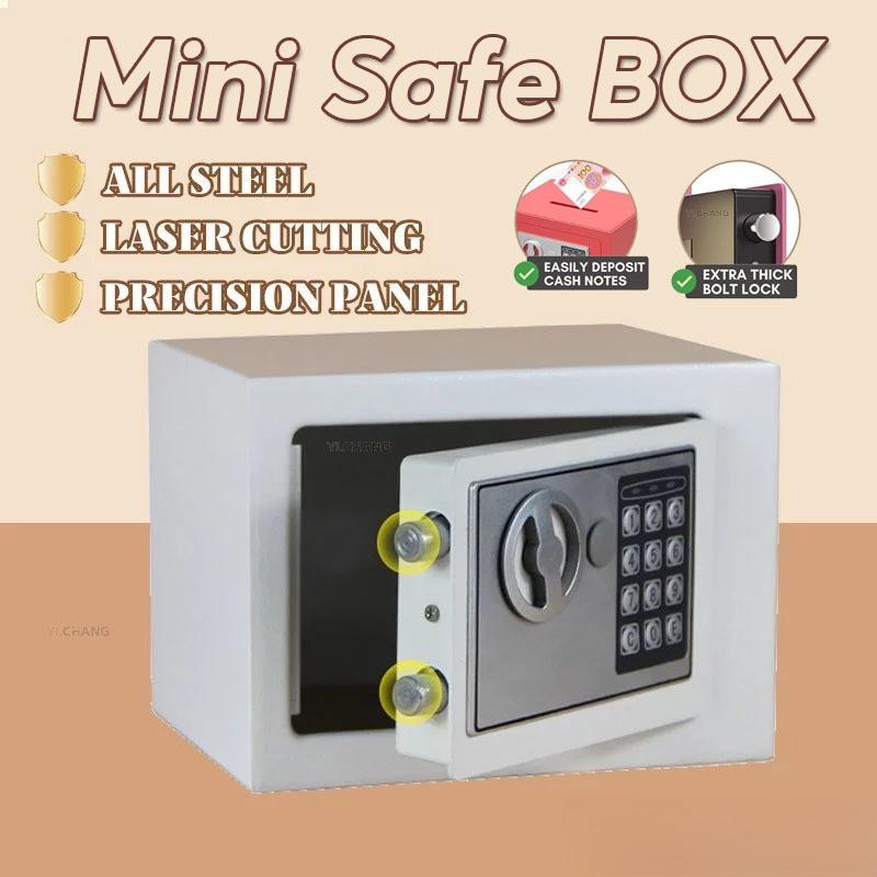 Интеллектуальная полностью стальная копилка-поросенок с кодовым замком против кражи, персональная секретная коробка для безопасности (С денежным слотом) Мини-цифровой сейф