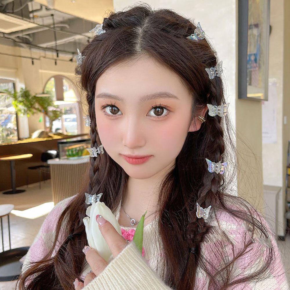 Butterfly Small Side Clip Women Hair Accessories Transparent Hair Claw Korean Style Hair Clip