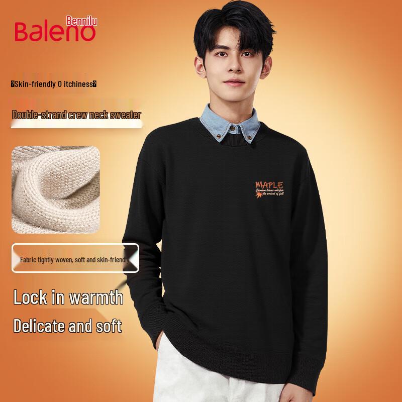 Baleno Men's Warm Round Neck Pullover Sweater