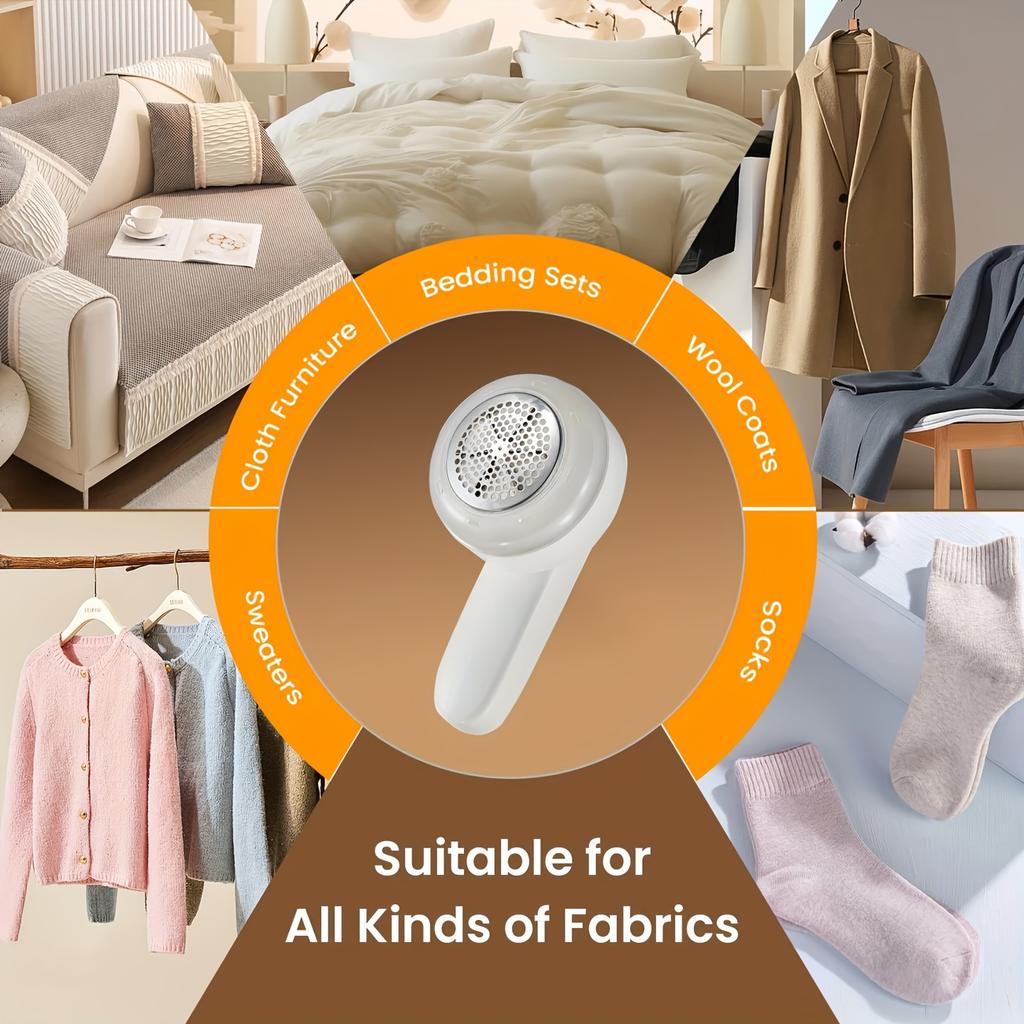 Машинка для удаления катышков, триммер для ткани и щетка для удаления ворса для чистки одежды - бытовой инструмент для удаления катышков со свитеров, диванов, мебели и ухода за текстилем