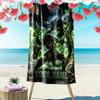 Name Custom Aliens Print Beach Towel, Large Soft Quick Dry Towel for Beach Camping Swimming