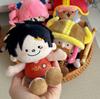 Новая плюшевая кукла из команды Соломенной Шляпы One Piece, Раунд 3: Луффи, Зоро, 15 см, Серия «Бусинка Глаз», Кукла с хлопковым наполнителем, Брелок, Фанмейд Подарок