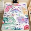Watercolor Forest Animals Print Flannel Blanket,High Quality Comfortable for All Seasons,Home Decor,Warmth and Comfort,Perfect for Christmas Gifts