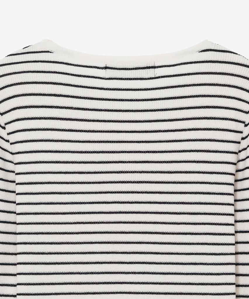 MIND BRIDGE WOMEN [W][Couture] Striped Slim Fit Knit