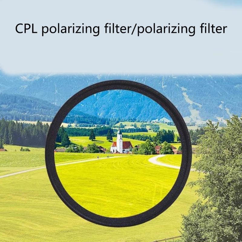 Universal Smartphone Camera Filter Clip with 18 Layer Not Reflective Coating CPL Polarizer for Landscape Portrait