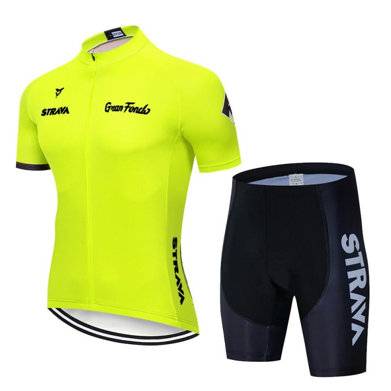 20 Styles Strava Cycling Jersey Set Breathable Quick-Dry Bike Shorts Road Mountain Biking Unisex