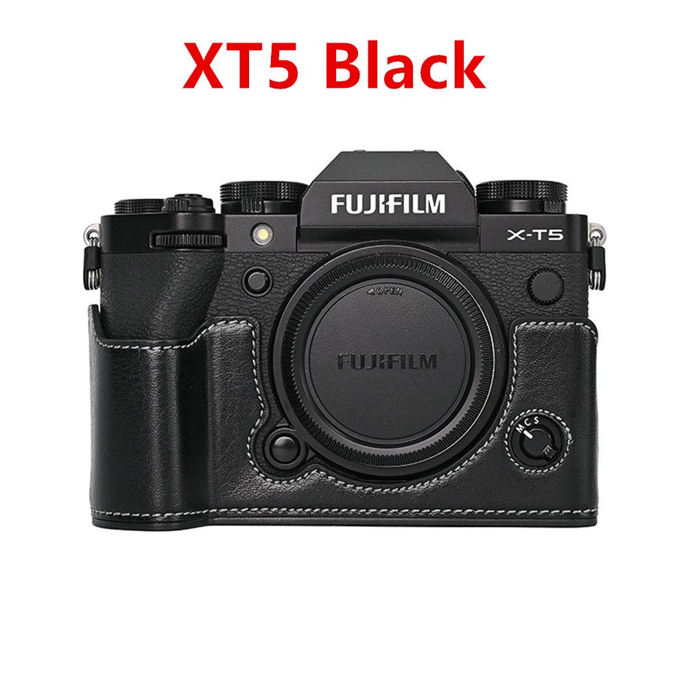 PU Leather Camera Half Case for Fujifilm Fuji XT50 XT30 XT30II XT20 XT10 XT5 XS10 XS20 XH2 XH2S X100V Battery Opening Cover