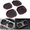 Cup Holder Coaster For Wrangler JL JLU 2018-2024 2025 Wrangler Accessories Gladiator JT -2025 Silicone Cup Erts Interior Mats Pad (Red Trim, 4-Pcs