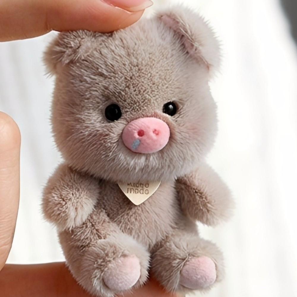 Cute Stuffed Pig Pendant Chubby Bag Hanging Bag Charm Plush Pig Keychain Bag Key Decoration